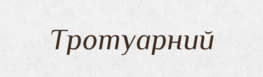 Тротуарний — Великий тлумачний словник сучасної української мови