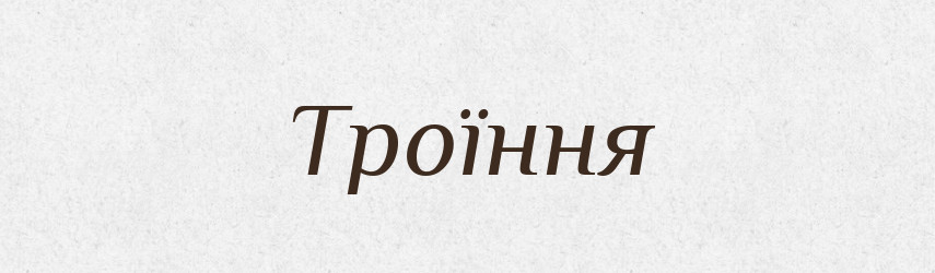 Троїння — Великий тлумачний словник сучасної української мови