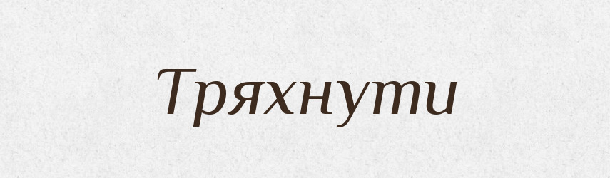 Тряхнути — Великий тлумачний словник сучасної української мови