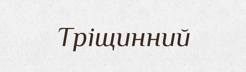 Тріщинний — Великий тлумачний словник сучасної української мови