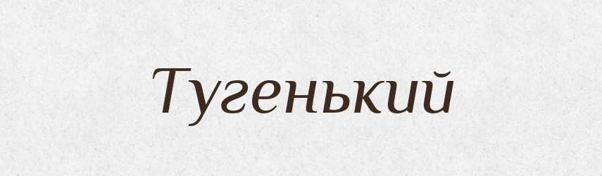 Тугенький — Великий тлумачний словник сучасної української мови