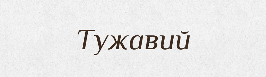 Тужавий — Великий тлумачний словник сучасної української мови
