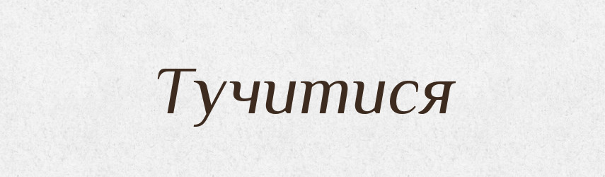 Тучитися — Великий тлумачний словник сучасної української мови
