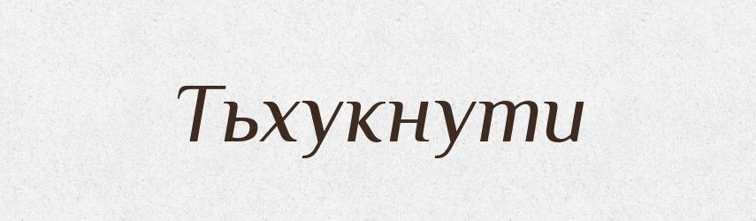 Тьхукнути — Великий тлумачний словник сучасної української мови