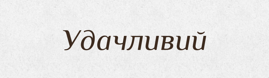 Удачливий — Великий тлумачний словник сучасної української мови