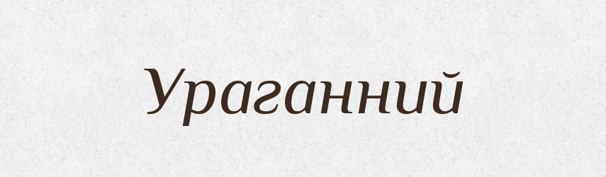 Ураганний — Великий тлумачний словник сучасної української мови