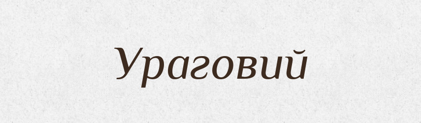 Ураговий — Великий тлумачний словник сучасної української мови