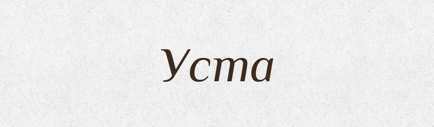 Уста — Великий тлумачний словник сучасної української мови