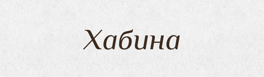 Хабина — Великий тлумачний словник сучасної української мови
