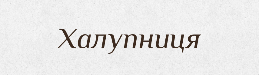 Халупниця — Великий тлумачний словник сучасної української мови