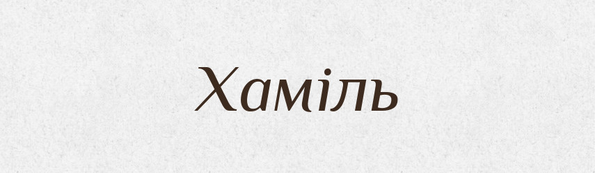 Хаміль — Великий тлумачний словник сучасної української мови