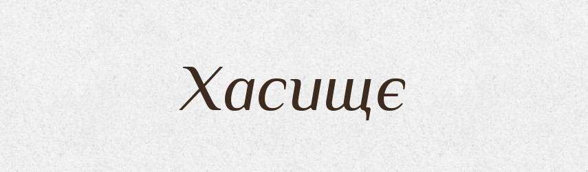 Хасищє — Великий тлумачний словник сучасної української мови