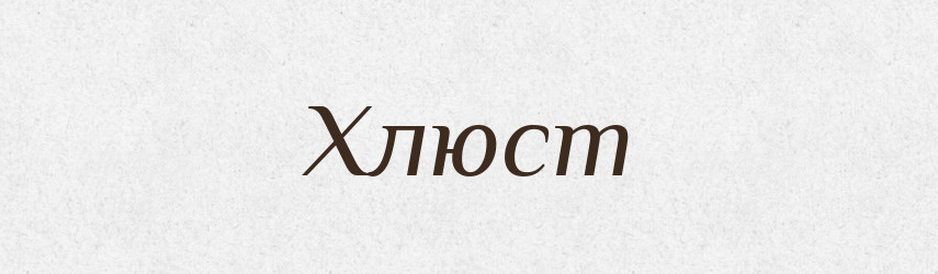 Хлюст — Великий тлумачний словник сучасної української мови