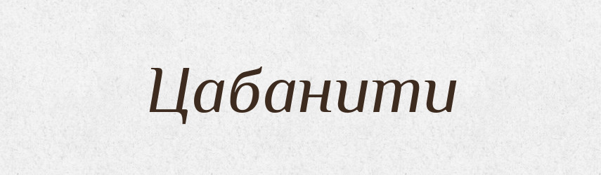 Цабанити — Великий тлумачний словник сучасної української мови
