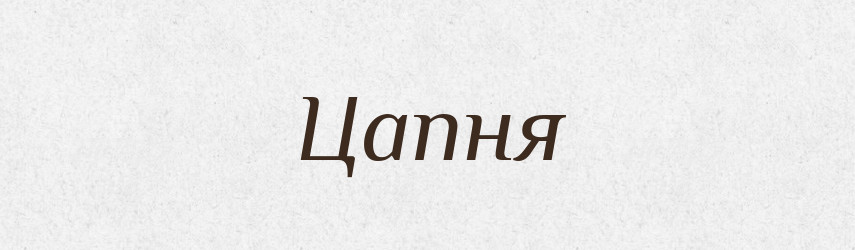 Цапня — Великий тлумачний словник сучасної української мови