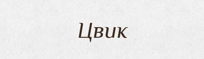 Цвик — Великий тлумачний словник сучасної української мови