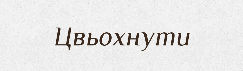 Цвьохнути — Великий тлумачний словник сучасної української мови