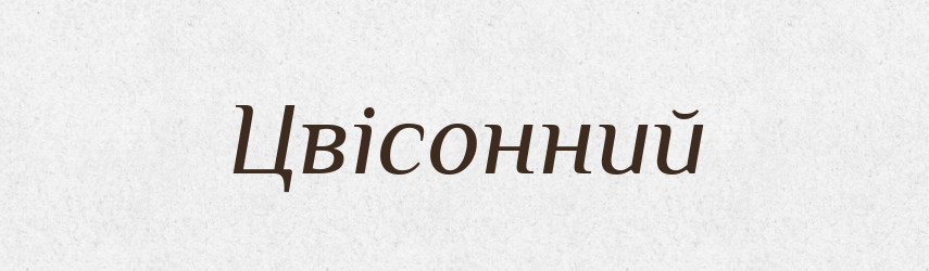Цвісонний — Великий тлумачний словник сучасної української мови