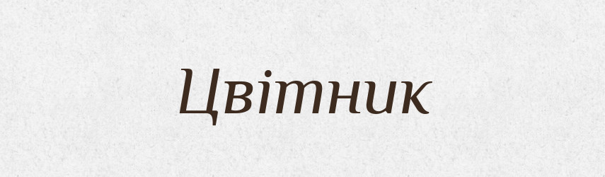 Цвітник — Великий тлумачний словник сучасної української мови