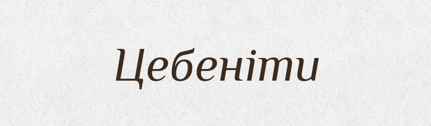 Цебеніти — Великий тлумачний словник сучасної української мови