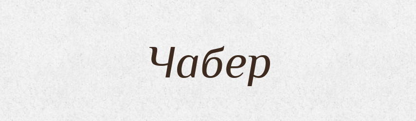 Чабер — Великий тлумачний словник сучасної української мови
