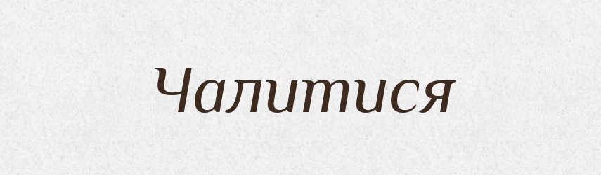 Чалитися — Великий тлумачний словник сучасної української мови