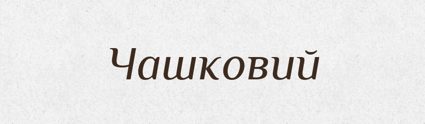 Чашковий — Великий тлумачний словник сучасної української мови