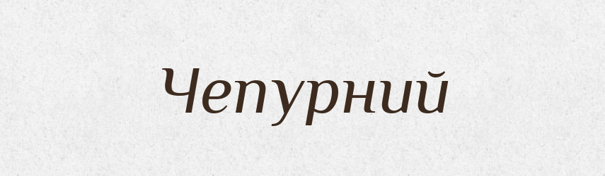 Чепурний — Великий тлумачний словник сучасної української мови