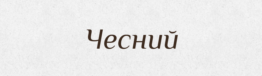 Чесний — Великий тлумачний словник сучасної української мови