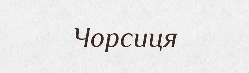 Чорсиця — Великий тлумачний словник сучасної української мови