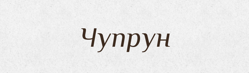 Чупрун — Великий тлумачний словник сучасної української мови