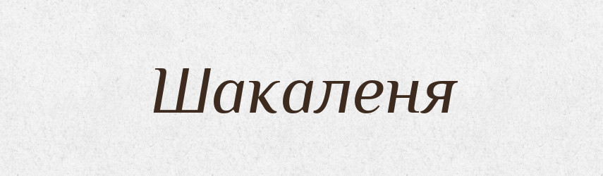 Шакаленя — Великий тлумачний словник сучасної української мови