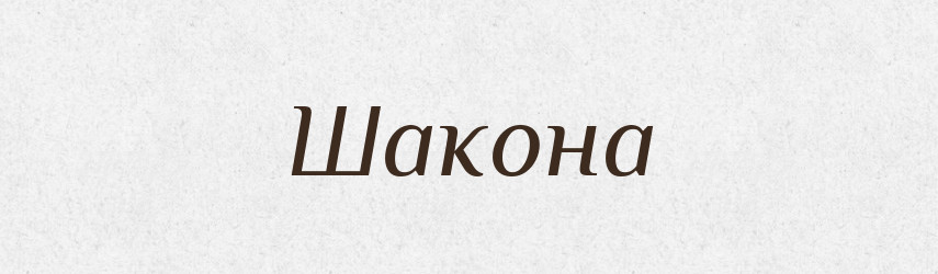 Шакона — Великий тлумачний словник сучасної української мови