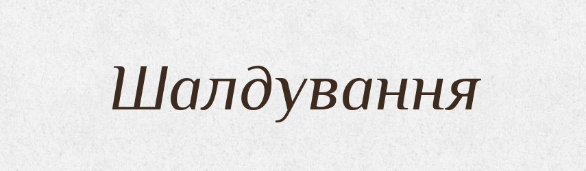 Шалдування — Великий тлумачний словник сучасної української мови