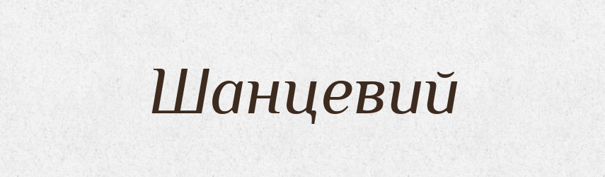 Шанцевий — Великий тлумачний словник сучасної української мови