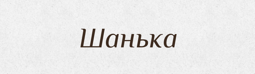Шанька — Великий тлумачний словник сучасної української мови