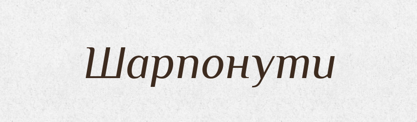 Шарпонути — Великий тлумачний словник сучасної української мови