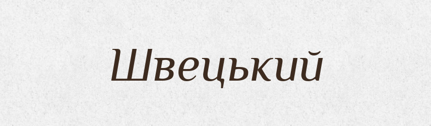 Швецький — Великий тлумачний словник сучасної української мови