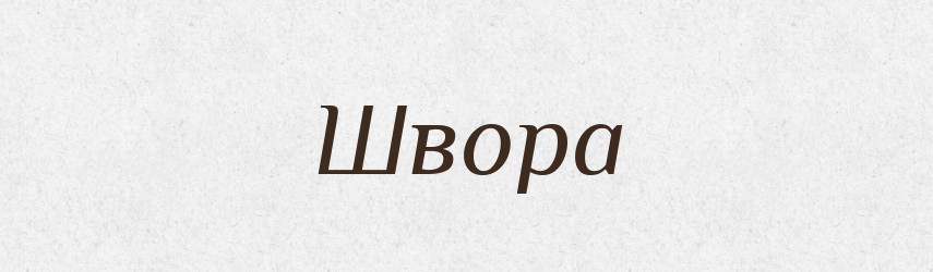 Швора — Великий тлумачний словник сучасної української мови