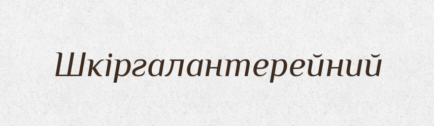 Шкіргалантерейний — Великий тлумачний словник сучасної української мови