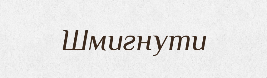 Шмигнути — Великий тлумачний словник сучасної української мови