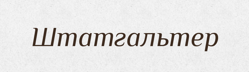 Штатгальтер — Великий тлумачний словник сучасної української мови