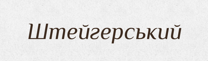 Штейгерський — Великий тлумачний словник сучасної української мови