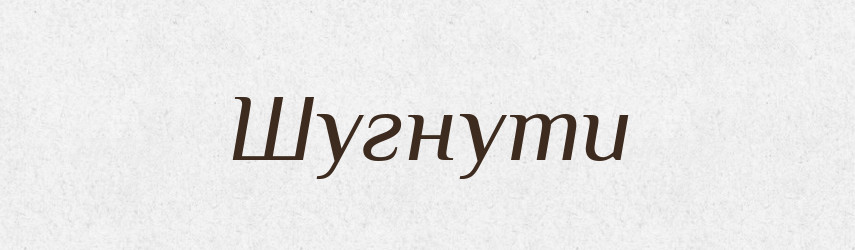 Шугнути — Великий тлумачний словник сучасної української мови