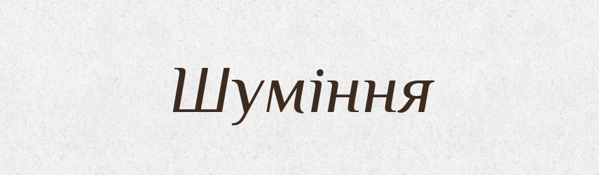 Шуміння — Великий тлумачний словник сучасної української мови