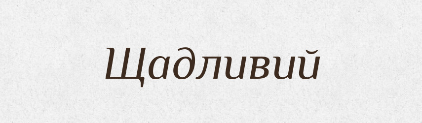 Щадливий — Великий тлумачний словник сучасної української мови