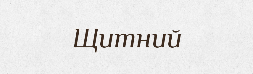 Щитний — Великий тлумачний словник сучасної української мови