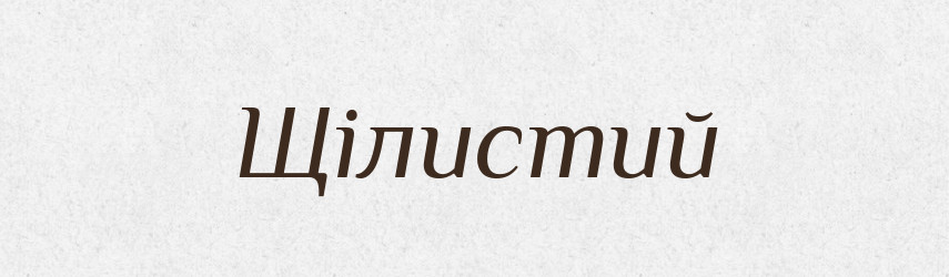 Щілистий — Великий тлумачний словник сучасної української мови