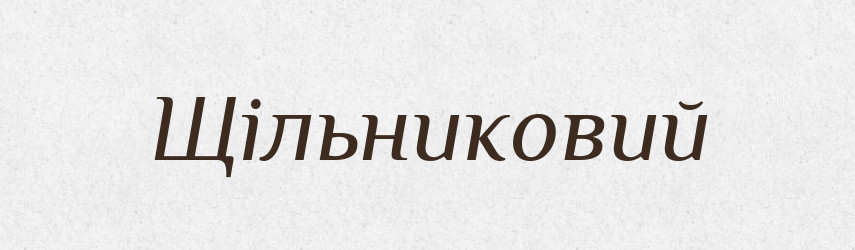 Щільниковий — Великий тлумачний словник сучасної української мови