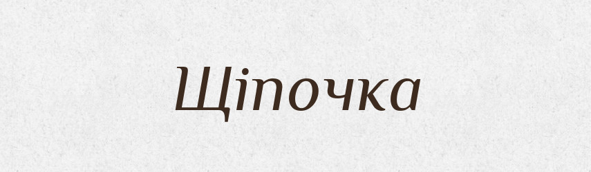 Щіпочка — Великий тлумачний словник сучасної української мови